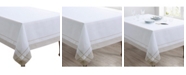 Saro Lifestyle Casual Tablecloth with Banded Border Design, 72" x 72"